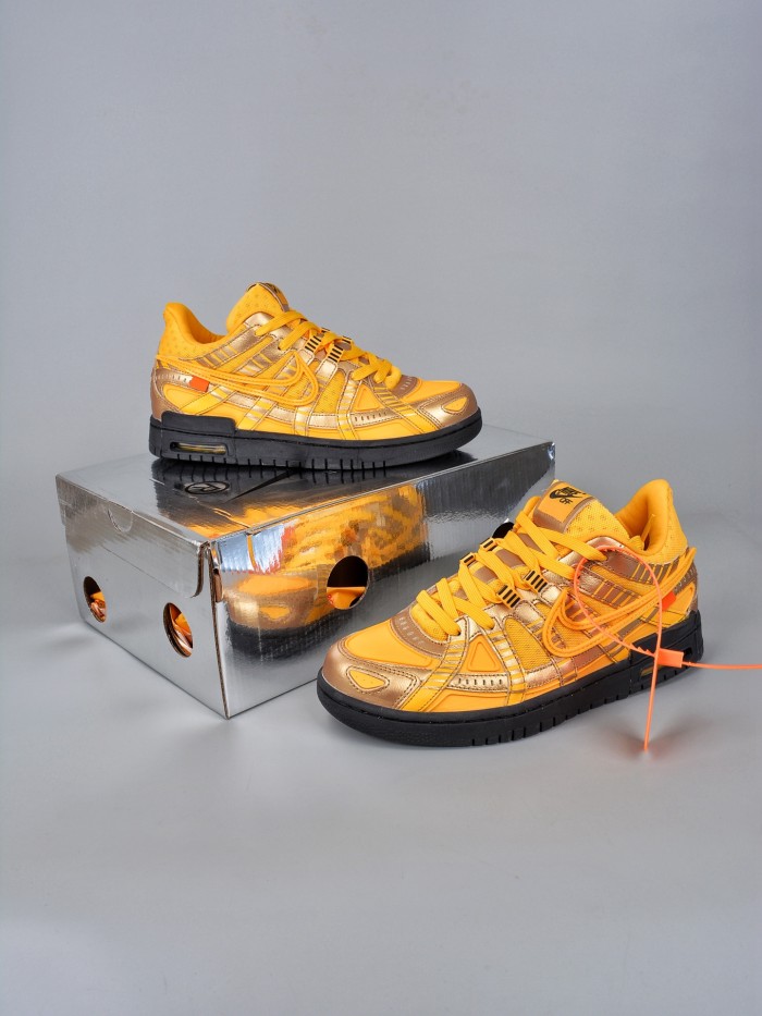 Nike Air Rubber Dunk Off-White University Gold