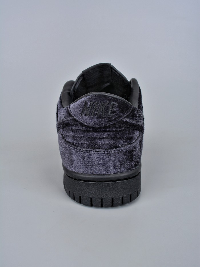 Nike Dunk Low Dover Street Market Triple Black Velvet