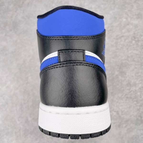 Jordan 1 Mid White Black Racer Blue