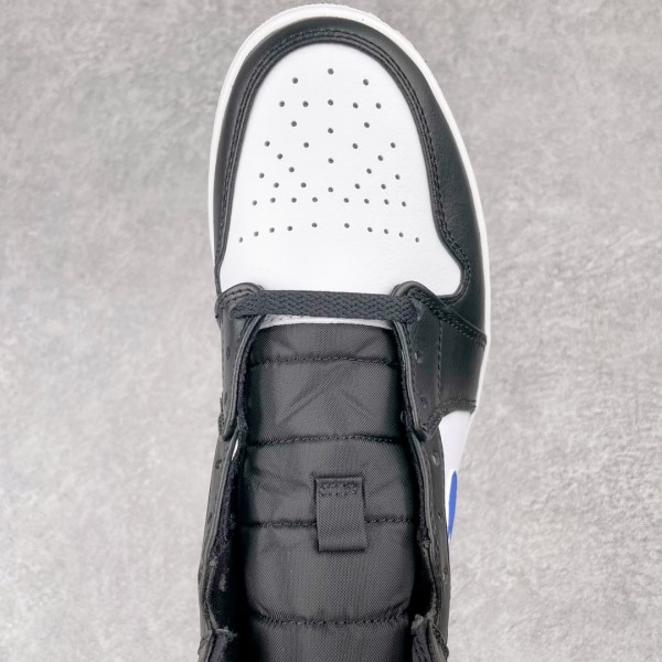 Jordan 1 Mid White Black Racer Blue