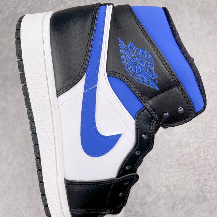 Jordan 1 Mid White Black Racer Blue