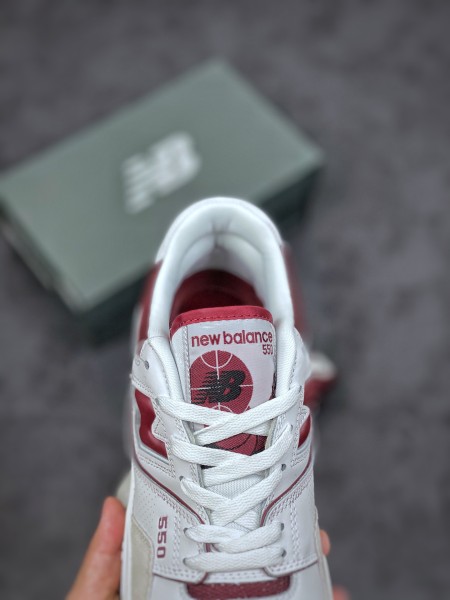 New Balance 550 Sea Salt Burgundy