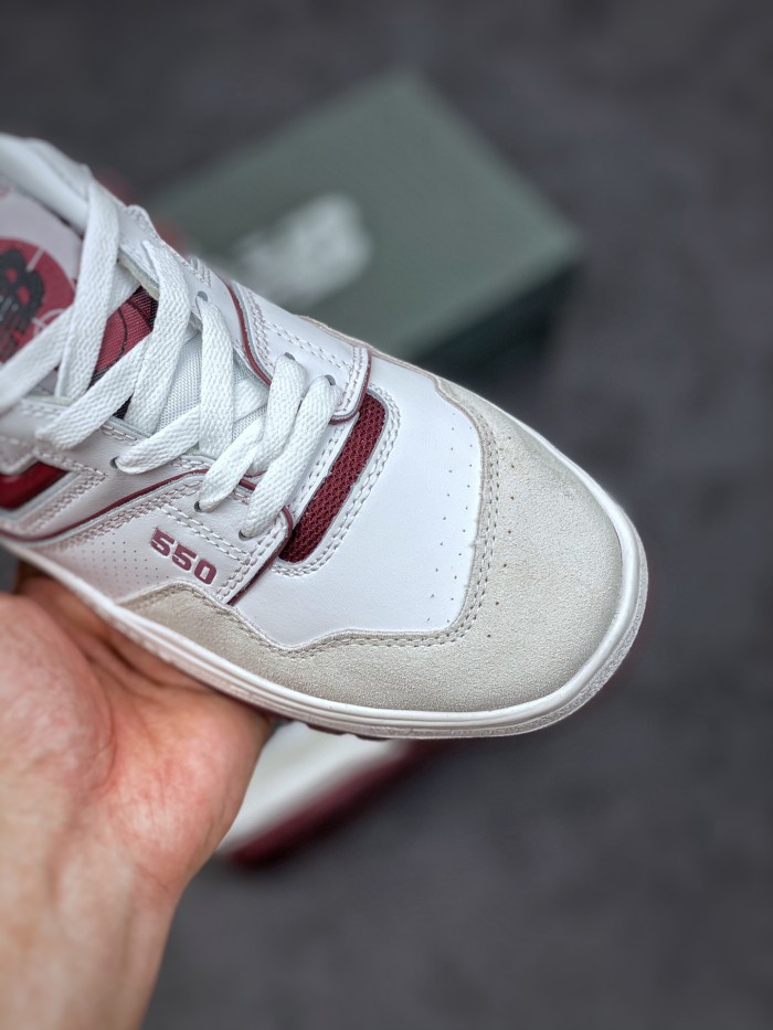 New Balance 550 Sea Salt Burgundy