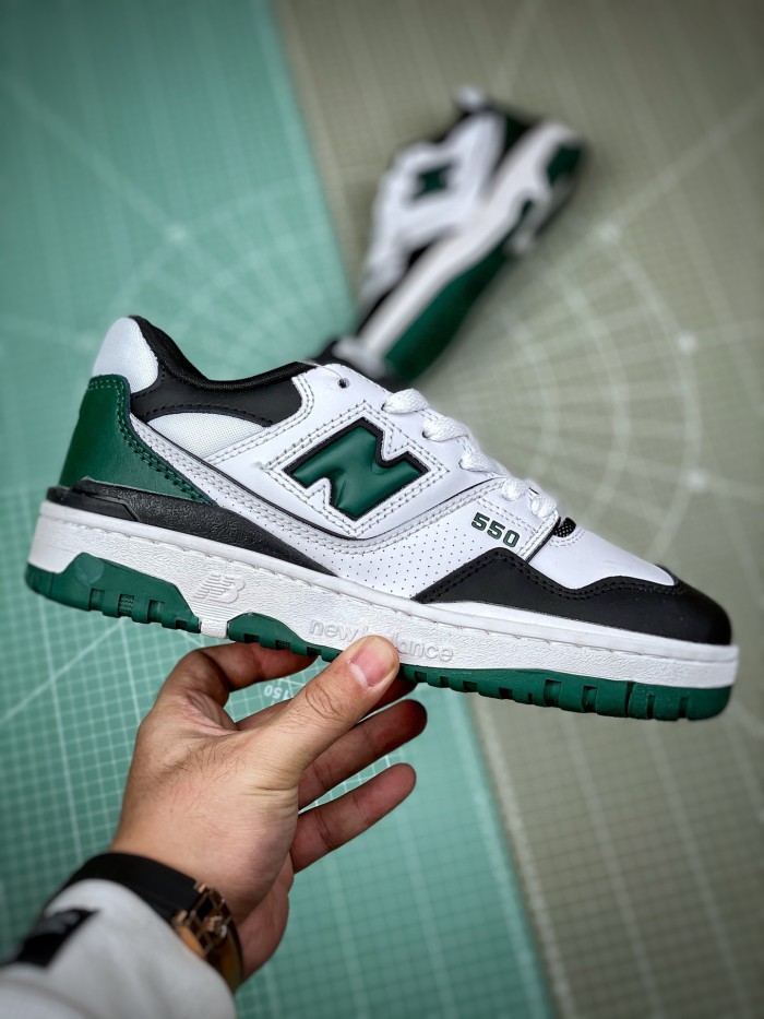 New Balance 550 White Green Black