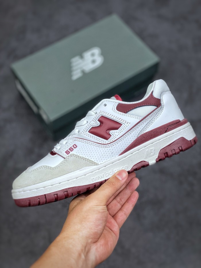 New Balance 550 Sea Salt Burgundy