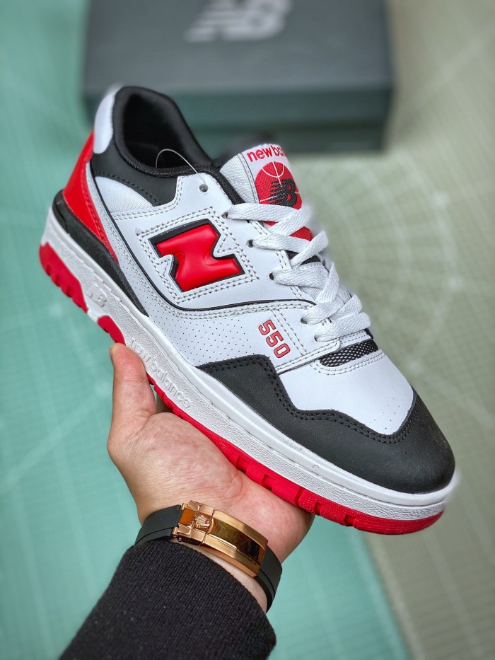 New Balance 550 White Red Black