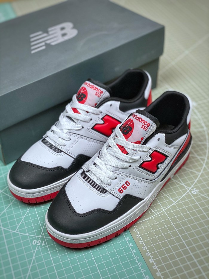 New Balance 550 White Red Black