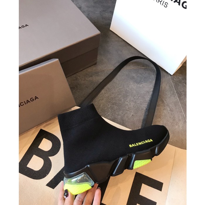 Balenciaga Speed Trainer Clearsole Yellow Fluo