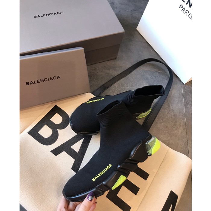 Balenciaga Speed Trainer Clearsole Yellow Fluo