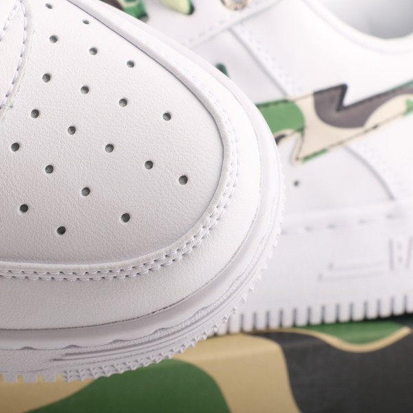 A Bathing Ape Bape Sta Low White ABC Camo Green