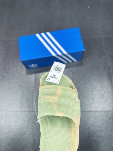 adidas Adilette 22 Slides Magic Lime St Desert Sand