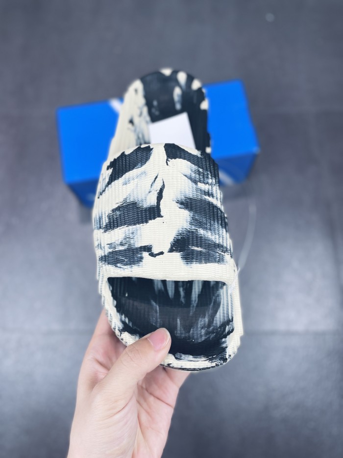 adidas Adilette 22 Slides Black Grey