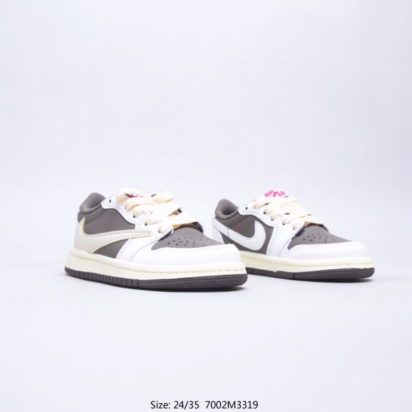 Kids NK jordan 1 low shoes 5