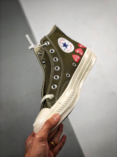 Converse Chuck Taylor All-Star 70 Hi Comme des Garcons Play Multi-Heart Green