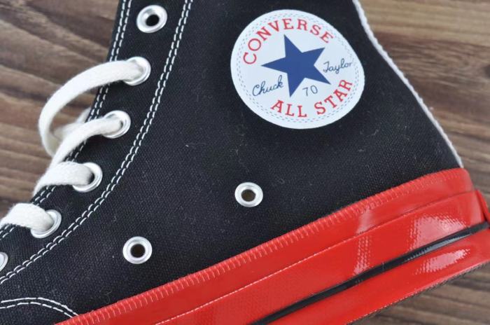 Converse Chuck Taylor All-Star 70 Hi Comme des Garcons PLAY Black Red Midsole