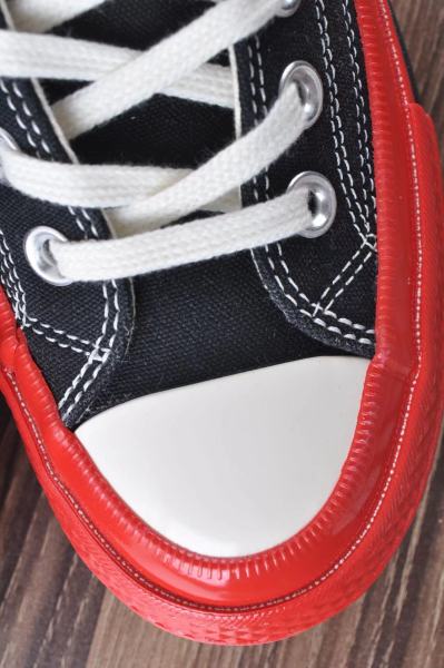 Converse Chuck Taylor All-Star 70 Ox Comme des Garcons PLAY Black Red Midsole