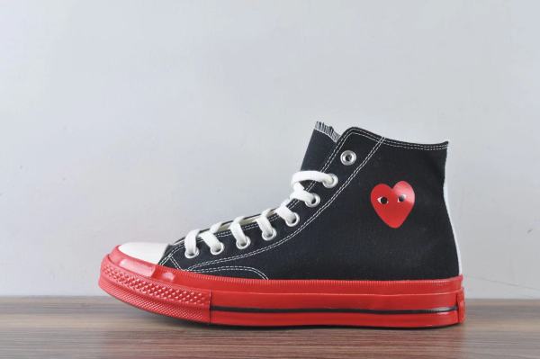 Converse Chuck Taylor All-Star 70 Hi Comme des Garcons PLAY Black Red Midsole