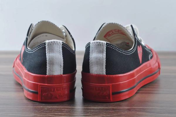 Converse Chuck Taylor All-Star 70 Ox Comme des Garcons PLAY Black Red Midsole