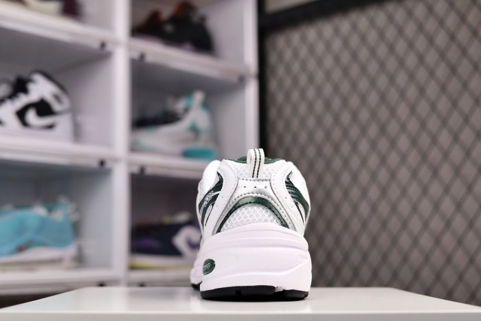 New Balance 530 White Nightwatch Green