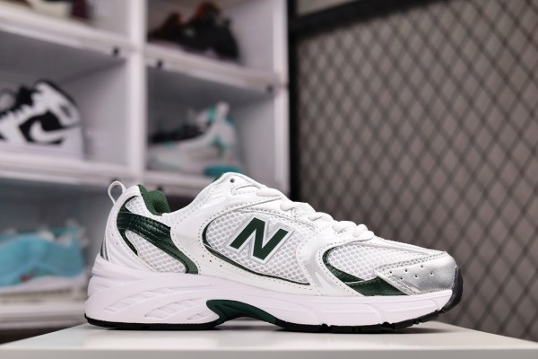 New Balance 530 White Nightwatch Green
