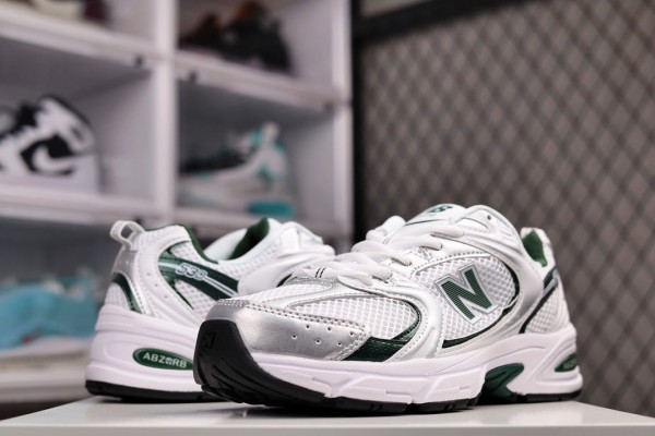New Balance 530 White Nightwatch Green