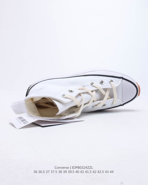 Converse Run Star Hike Hi White Black Gum