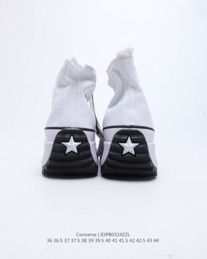 Converse Run Star Hike Hi White Black Gum