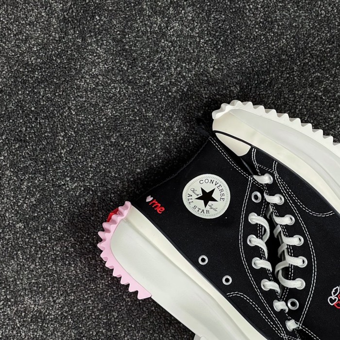 Converse Run Star Hike Hi Black White Red