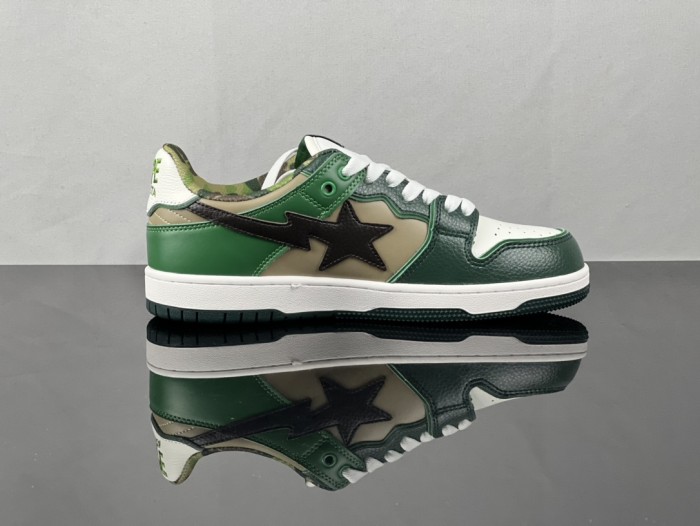 A Bathing Ape Bape SK8 Sta ABC Camo Green