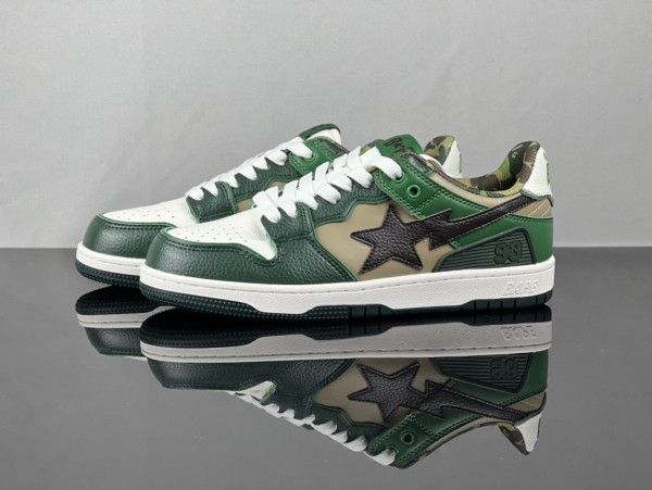 A Bathing Ape Bape SK8 Sta ABC Camo Green