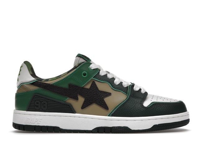 A Bathing Ape Bape SK8 Sta ABC Camo Green