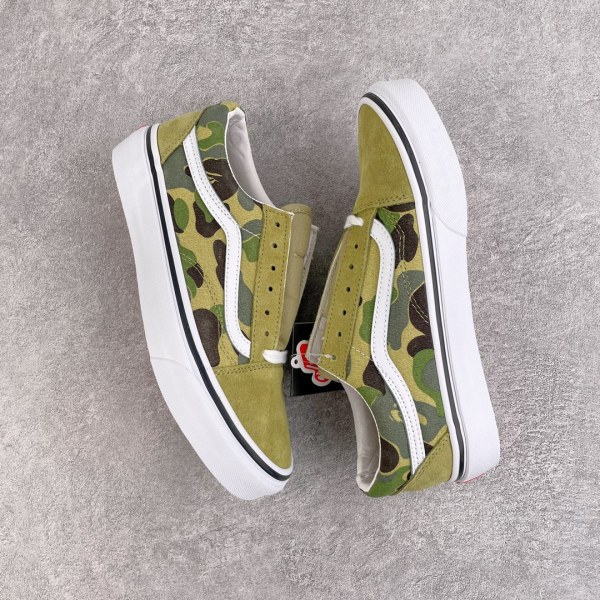 Vans Old Skool 36 DX Bape Green ABC Camo