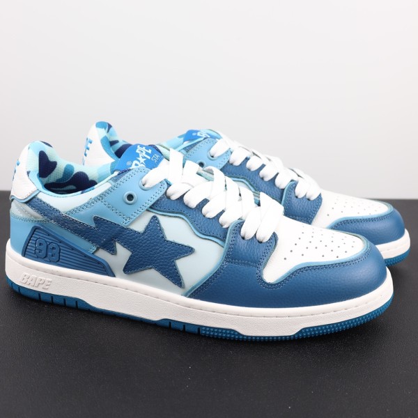A Bathing Ape Bape SK8 Sta ABC Camo Blue