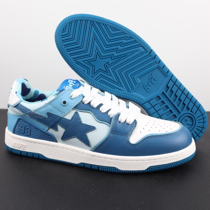 A Bathing Ape Bape SK8 Sta ABC Camo Blue