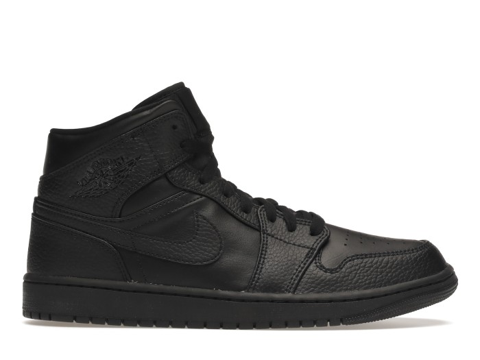 Jordan 1 Mid Triple Black