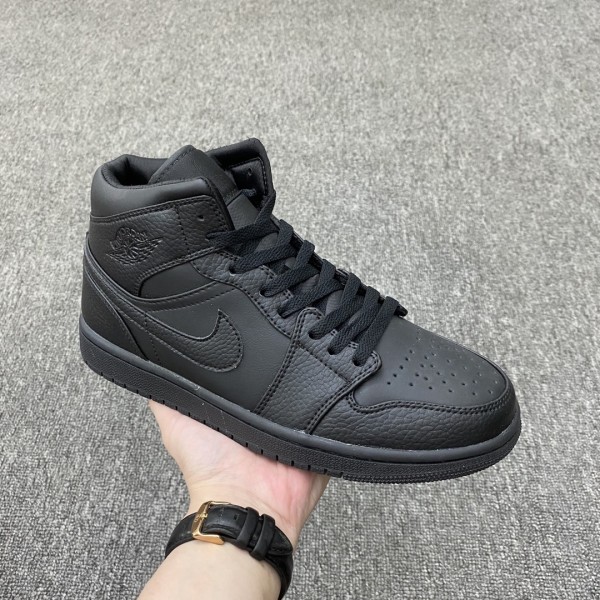 Jordan 1 Mid Triple Black