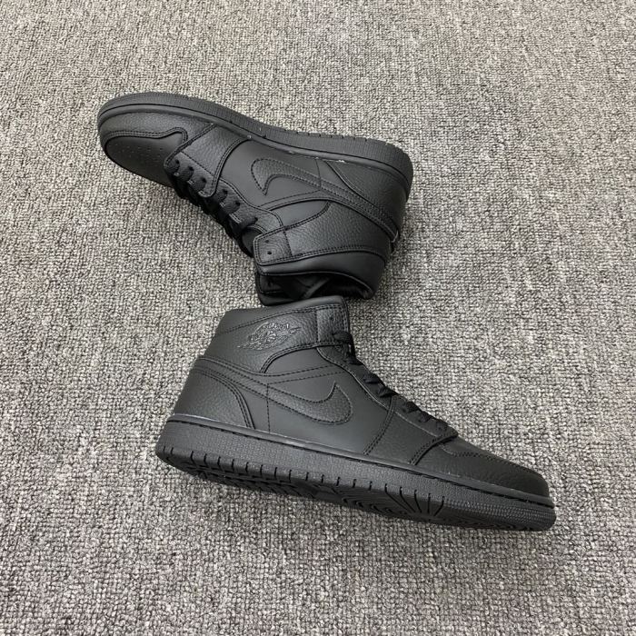 Jordan 1 Mid Triple Black