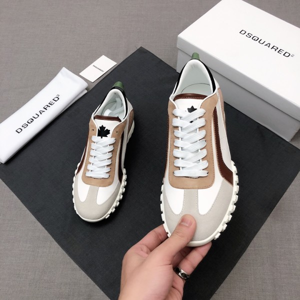 DSQUARED 2 Leather Low top Casual Shoes Women's White