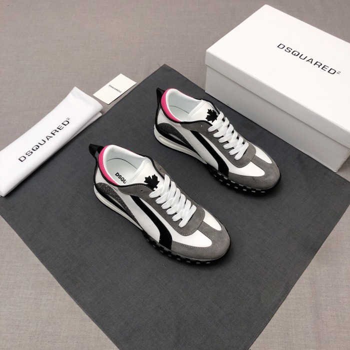 DSQUARED 2 Casual Shoes Women's Low top White Gray Purple