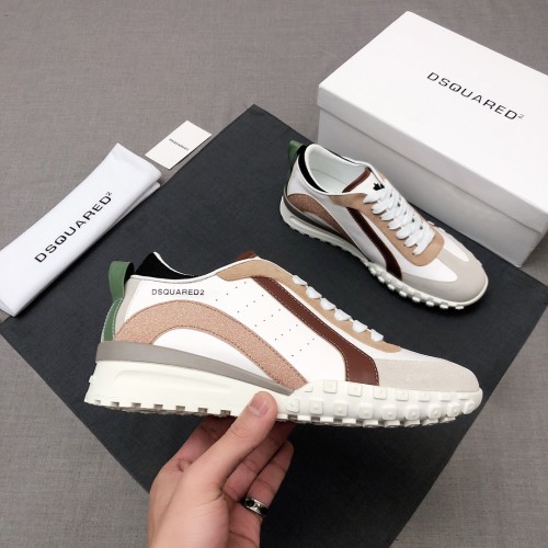 DSQUARED 2 Leather Low top Casual Shoes Women's White