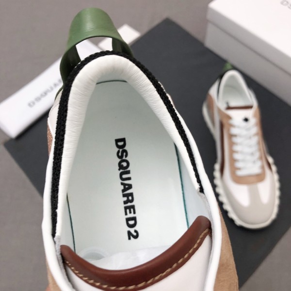 DSQUARED 2 Leather Low top Casual Shoes Women's White