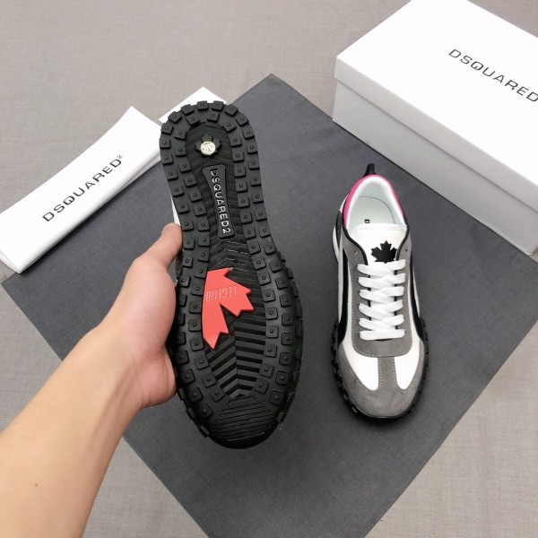 DSQUARED 2 Casual Shoes Women's Low top White Gray Purple