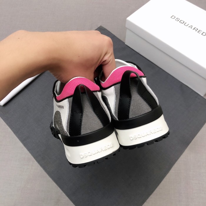 DSQUARED 2 Casual Shoes Women's Low top White Gray Purple