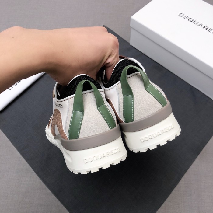 DSQUARED 2 Leather Low top Casual Shoes Women's White