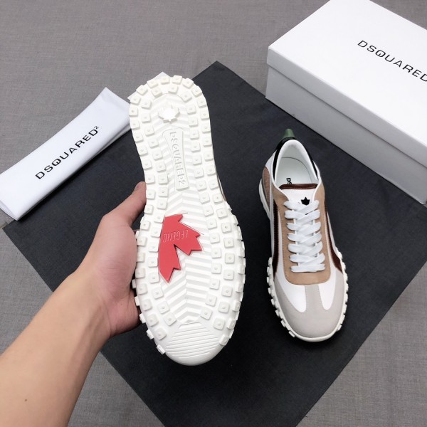 DSQUARED 2 Leather Low top Casual Shoes Women's White