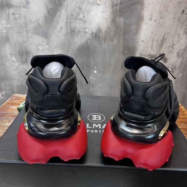 BALMAIN Unicorn Low 'Black Red'