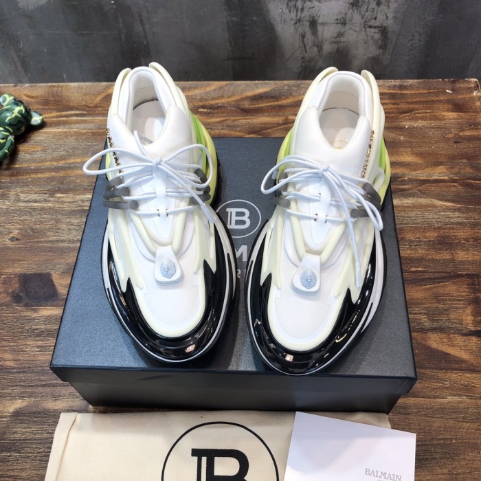 Balmain Unicorn Low-Top White Yellow