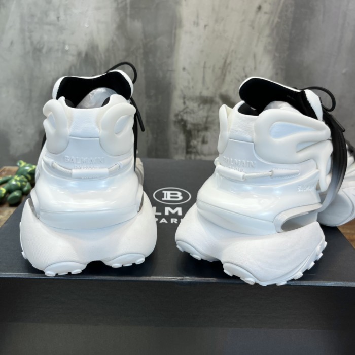 Balmain Unicorn Low-Top White Black Gradiant