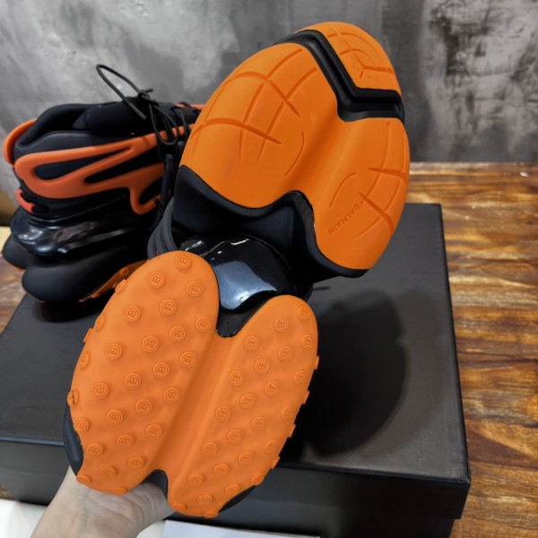 Balmain Unicorn Low-Top Orange Black