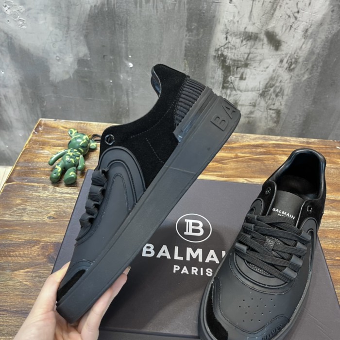 BALMAIN Stylish Skateboarding Shoes Men's Black